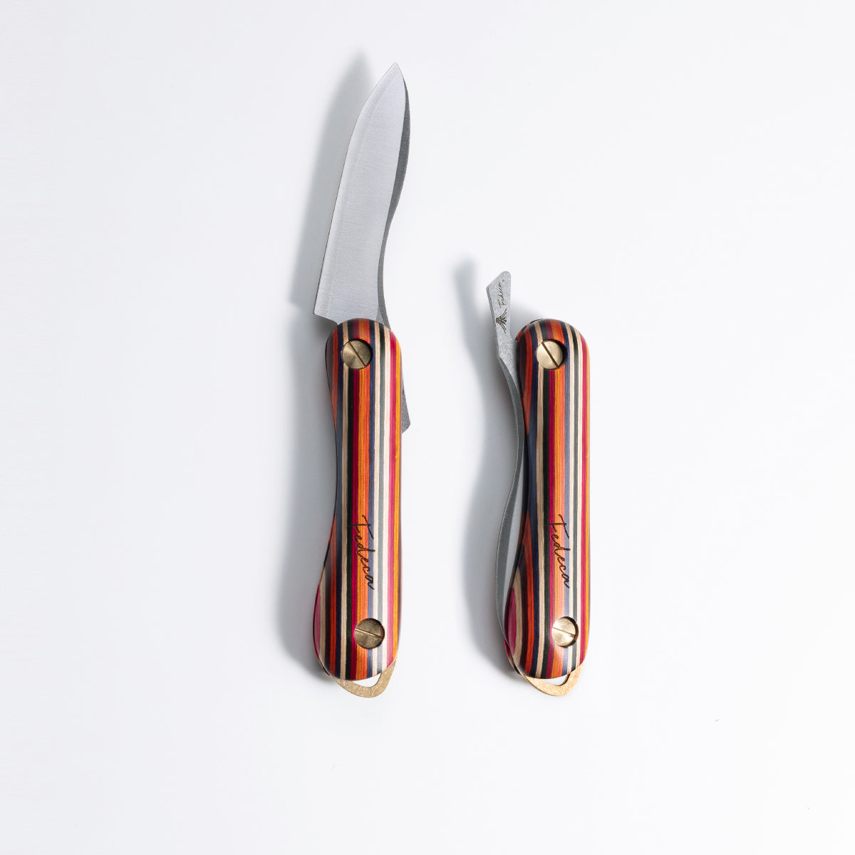 積層材】折畳式料理ナイフSolo マルチカラー (ステンレス鋼/銀紙三号  