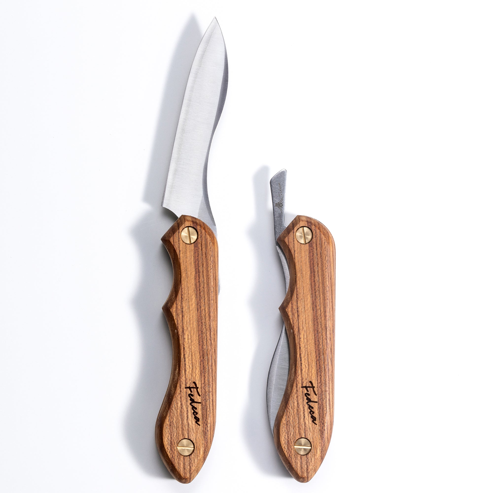 天然木】折畳式料理ナイフ プレーンビルマチーク 8,800円 