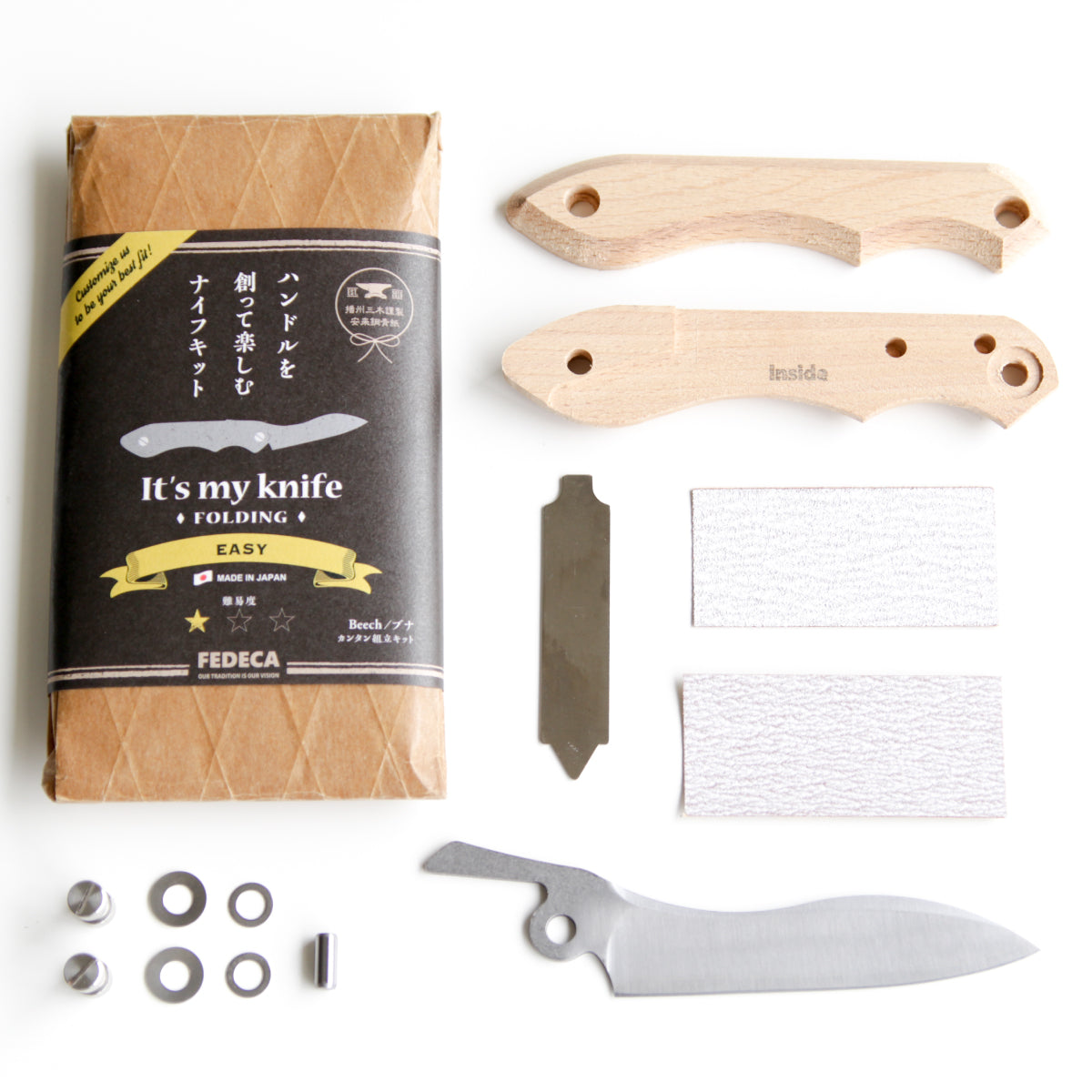 【難易度★☆☆】It's my knife Folding Easy (炭素鋼 / 青紙二号) 5,720円