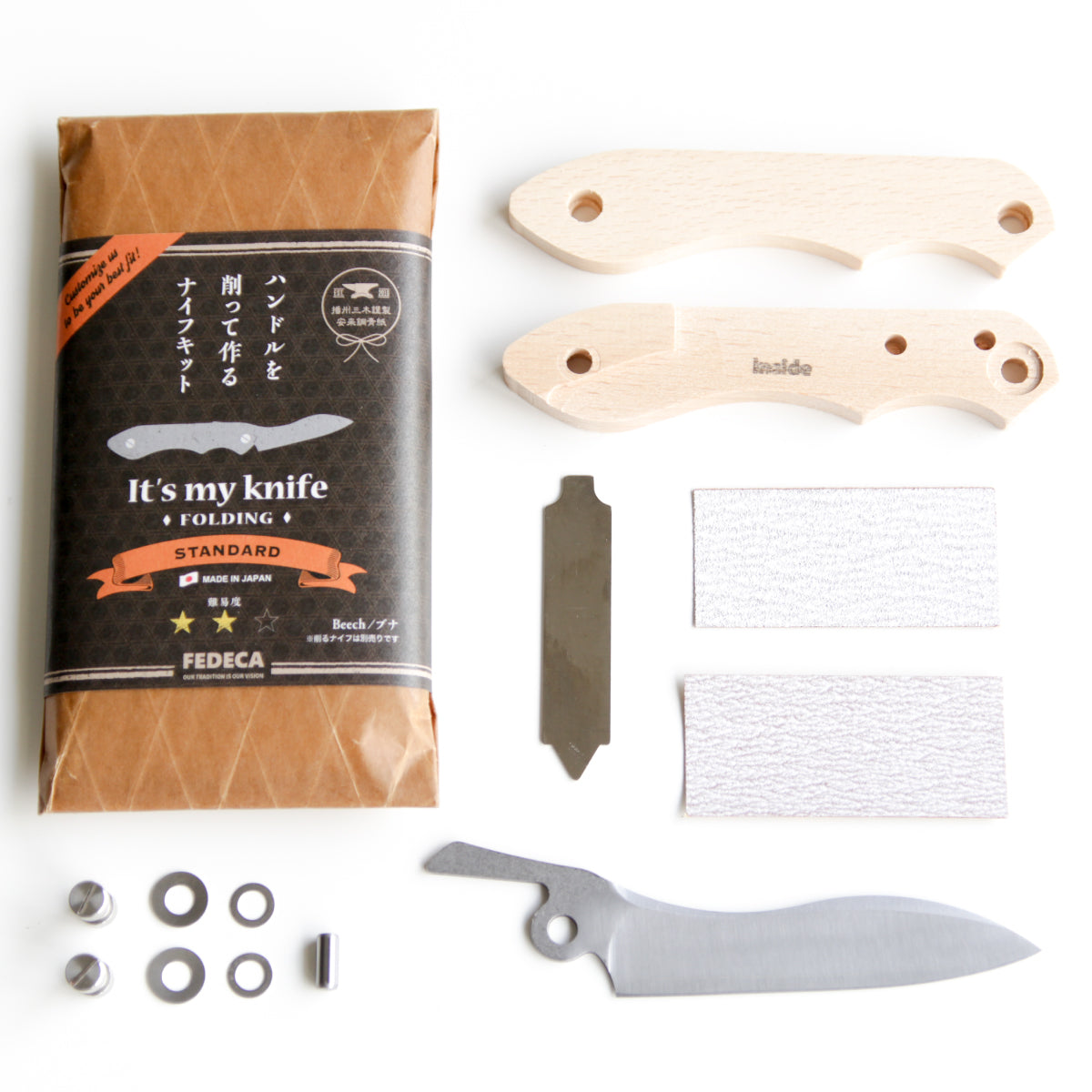 【難易度★★☆】It's my knife Folding Standard (炭素鋼 / 青紙二号) 5,720円