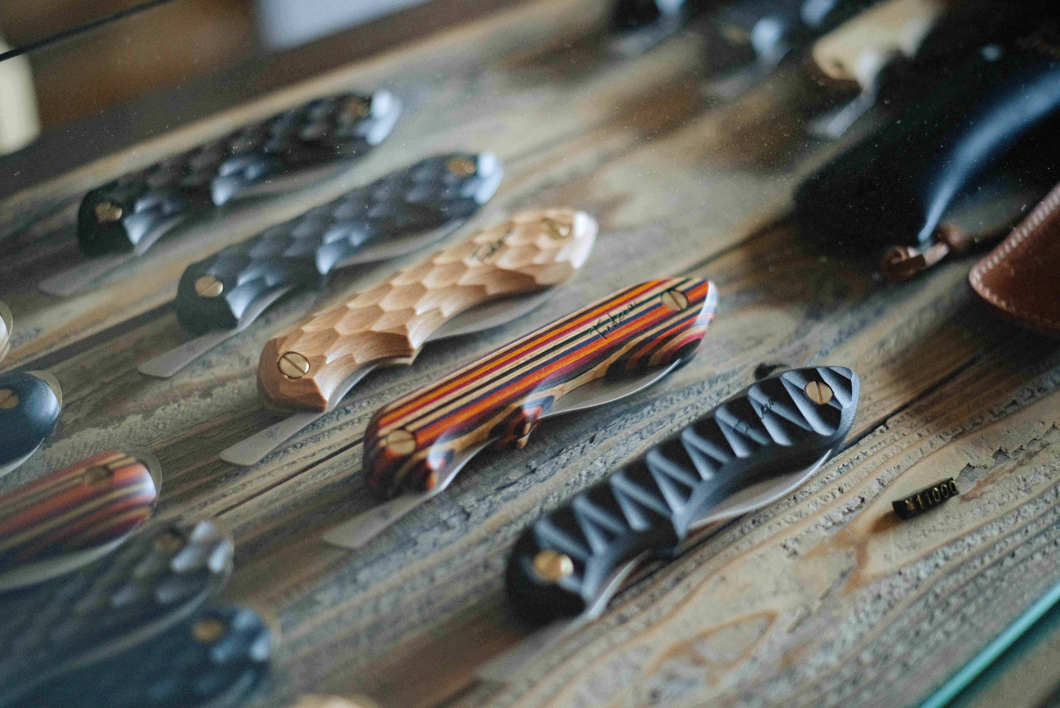 折畳式料理ナイフ -強化木・積層材