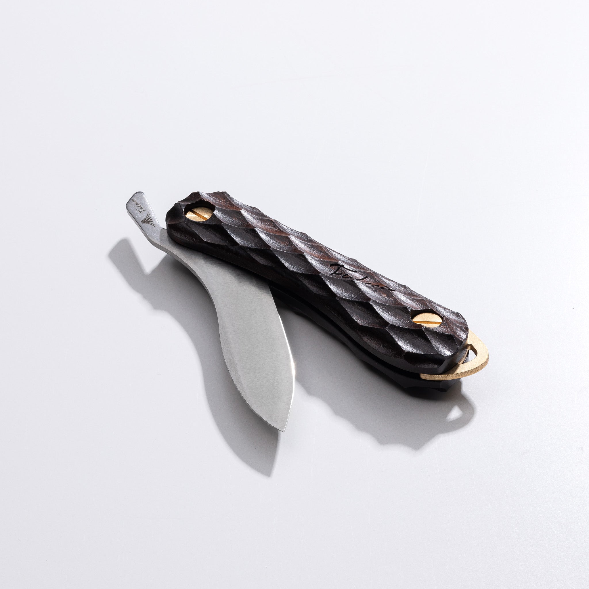 【天然木】折畳式料理ナイフSolo 名栗黒檀  13,200円