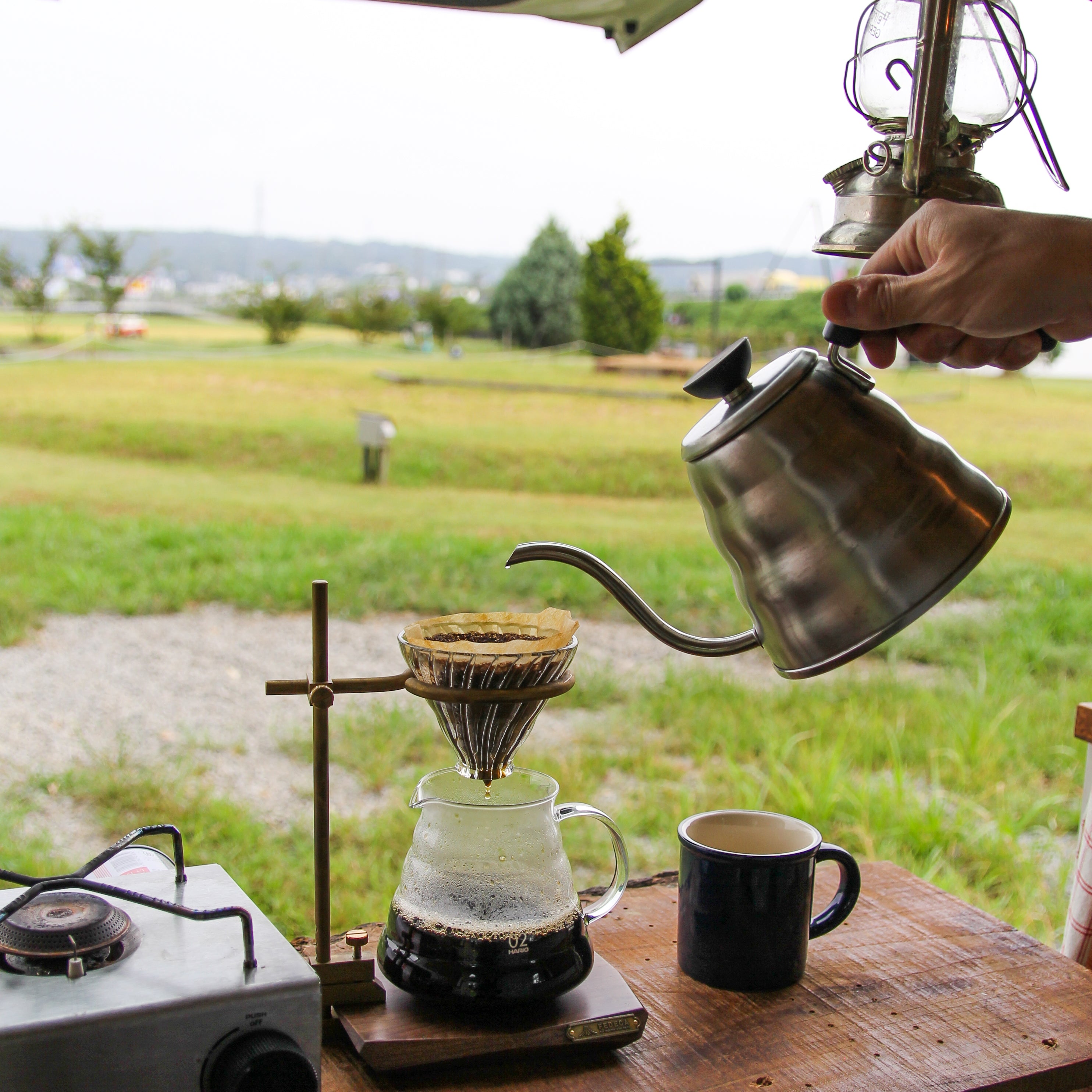 Bar Clamp Dripper Stand Pedestal Set バークランプドリッパー